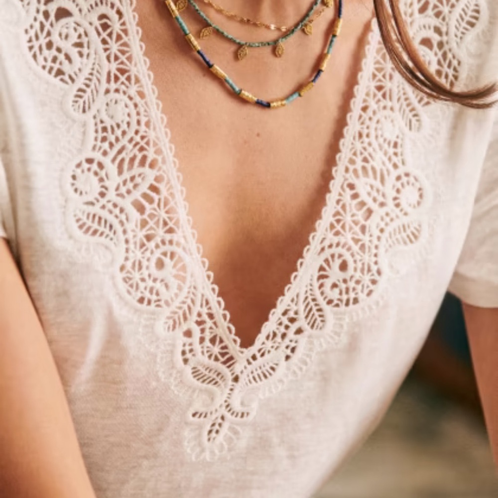 White cotton top